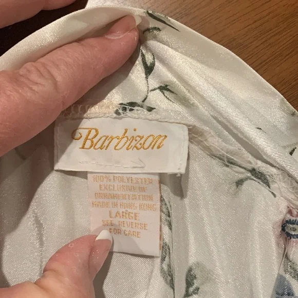 Vintage barbazon silky bathrobe - Picture 6 of 7